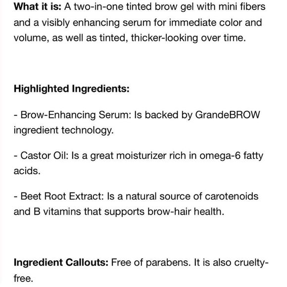 🌷 Grande Brow Tinted Brow Serum 2in 1 New Light Full Size - Picture 7 of 9